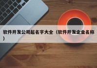 軟件開(kāi)發(fā)公司起名字大全（軟件開(kāi)發(fā)企業(yè)名稱(chēng)）