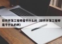 軟件開發(fā)工程師是干什么的（軟件開發(fā)工程師是干什么的?。? /></a>
		</div>
		<div   id=