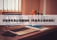 開(kāi)軟件開(kāi)發(fā)公司賺錢嗎（開(kāi)軟件公司掙錢嗎）