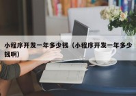 小程序開發(fā)一年多少錢（小程序開發(fā)一年多少錢?。? /></a>
		</div>
		<div   id=